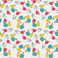 Seamless Pattern With Floral Motifs able to print for cloths, tablecloths, blanket, shirts, dresses, posters, papers. vector