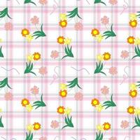 Seamless Pattern With Floral Motifs able to print for cloths, tablecloths, blanket, shirts, dresses, posters, papers. vector