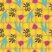 Seamless gingham Pattern. Vector illustrations. Texture from squares or rhombus for - tablecloths, blanket, plaid, cloths, shirts, textiles, dresses, paper, posters.