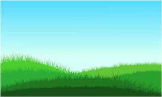 grass hills, grass land, grass field vector