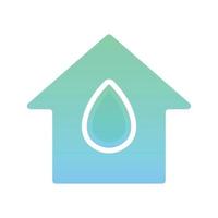 home water gradient logo design template icon vector