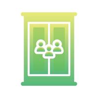 community cupboard gradient logo design modern template icon vector