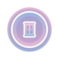 coin cupboard gradient logo design modern template icon vector