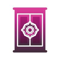 compass cupboard gradient logo design modern template icon vector