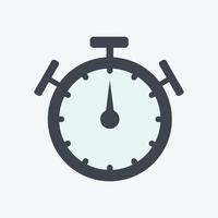 Icon Stopwatch. suitable for Web Interface symbol. glyph style. simple design editable. design template vector. simple symbol illustration vector