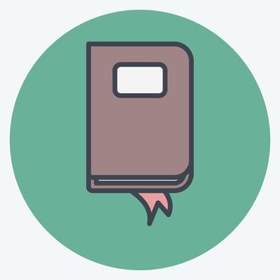 Icon Notebook. suitable for Web Interface symbol. color mate style. simple design editable. design template vector. simple symbol illustration