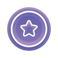 star coin gradient logo design template icon vector