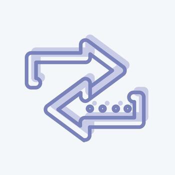 conexión de icono. adecuado para el símbolo de la educación. estilo de dos tonos. diseño simple editable. vector de plantilla de diseño. ilustración de símbolo simple