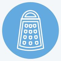 Icon Grater. suitable for Home symbol. blue eyes style. simple design editable. design template vector. simple symbol illustration vector