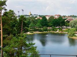 Kotka city view from the Park Sapokka, Finland photo