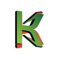 letter K company logo illustration graphic vector