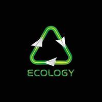 ecology logo illustration graphic vector