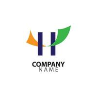 letter H company logo illustration graphic vector