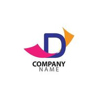 letter D company logo illustration graphic vector