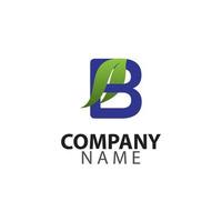 gráfico de ilustración del logotipo de la empresa letra b vector