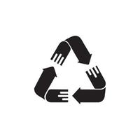 recycle company logo illustration graphic vector