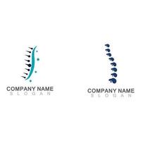 Spine chiropractic Care logo designs concept, Backbone Logo template vector