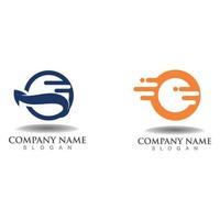 Logistic Logo for express business and delivery company template vector