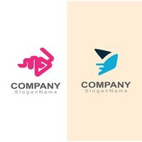 logotipo de logística exprés para el diseño de empresas y empresas de entrega vector