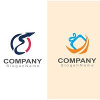 logotipo de logística exprés para el diseño de empresas y empresas de entrega vector