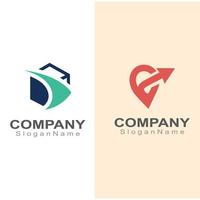 logotipo de logística exprés para el diseño de empresas y empresas de entrega