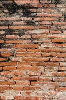 Vertical image background of old vintage grunge brick wall rough textures photo