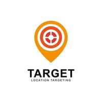 pin map target location logo element icon design vector