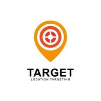 pin map target location logo element icon design vector