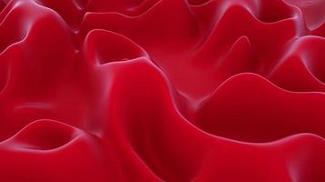 Red Liquid squishy waving organic surface background video