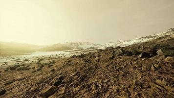 vista invernale nella massiccia riserva naturale di eilat video