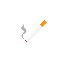 Smoking Cigarette Icon. Flat design style. Vector Illustration