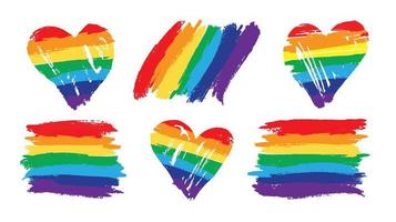 concepto lgbt. bandera orgullo arco iris lgbt lesbiana. ilustración vectorial vector
