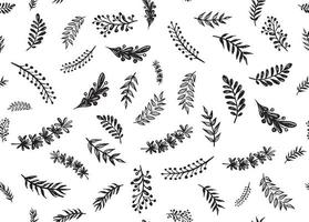 Branches collection hand drawn, vector. vector