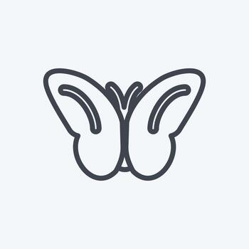 Icon Butterfly Flying. suitable for Spring symbol. line style. simple design editable. design template vector. simple symbol illustration vector