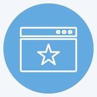 Icon Website Promotion. suitable for IT Services symbol. blue eyes style. simple design editable. design template vector. simple symbol illustration vector