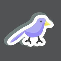 Sticker Bird. suitable for Spring symbol. simple design editable. design template vector. simple symbol illustration vector