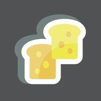 Sticker Bread. suitable for Garden symbol. simple design editable. design template vector. simple symbol illustration vector