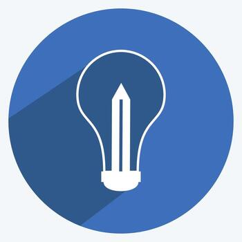 proceso creativo de icono. adecuado para símbolo web digital. estilo de sombra larga. diseño simple editable. vector de plantilla de diseño. ilustración de símbolo simple