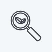 Icon Organic Search. suitable for IT Services symbol. line style. simple design editable. design template vector. simple symbol illustration vector
