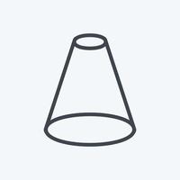 Icon Spotlight. suitable for web interface symbol. line style. simple design editable. design template vector. simple symbol illustration vector