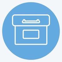 Icon Archive. suitable for Web Interface symbol. blue eyes style. simple design editable. design template vector. simple symbol illustration vector