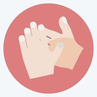 Icon Clapping Hands. suitable for Hand Actions symbol. flat style. simple design editable. design template vector. simple symbol illustration vector