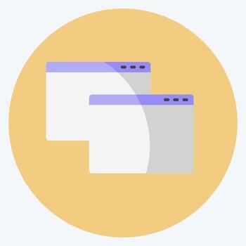 ventanas de iconos. adecuado para el símbolo de la interfaz web. estilo plano diseño simple editable. vector de plantilla de diseño. ilustración de símbolo simple