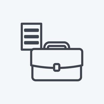 icono reordenar documentos. adecuado para símbolo web digital. estilo de línea diseño simple editable. vector de plantilla de diseño. ilustración de símbolo simple