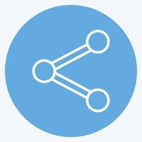 Icon Sharing. suitable for web interface symbol. blue eyes style. simple design editable. design template vector. simple symbol illustration vector