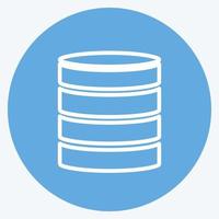 Icon Unstructured Data. suitable for data analytics symbol. blue eyes style. simple design editable. design template vector. simple symbol illustration vector