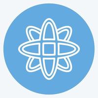 Icon Data Science. suitable for data analytics symbol. blue eyes style. simple design editable. design template vector. simple symbol illustration vector