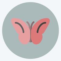 Icon Butterfly Flying. suitable for Spring symbol. flat style. simple design editable. design template vector. simple symbol illustration vector