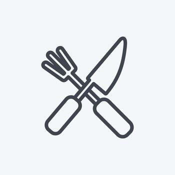 Icon Sharp Tools. suitable for Garden symbol. line style. simple design editable. design template vector. simple symbol illustration vector