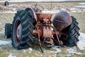 Iceland , 2016. Rusty Tractor Abandoned